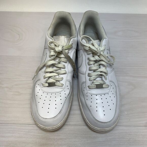 Nike Air Force 1 Low White Leather Men's Sneakers Size 13 CW2288-111 - Picture 7 of 9